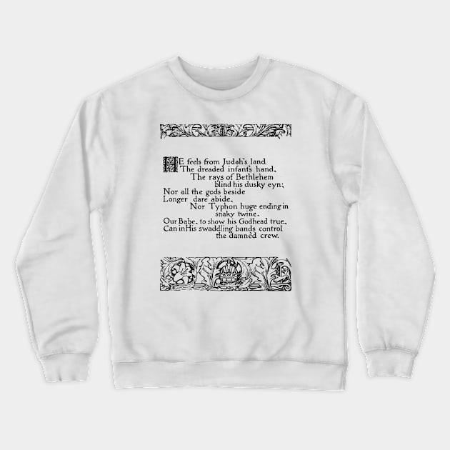 "On the Morning of Christ's Nativity" (Milton) Crewneck Sweatshirt by Belles-Lettres